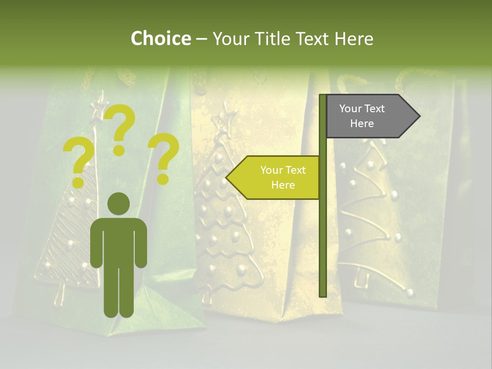 Christmas Bag Celebration PowerPoint Template