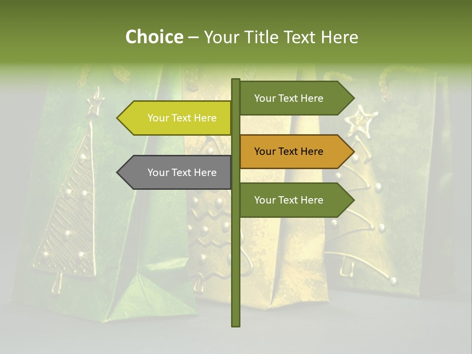 Christmas Bag Celebration PowerPoint Template