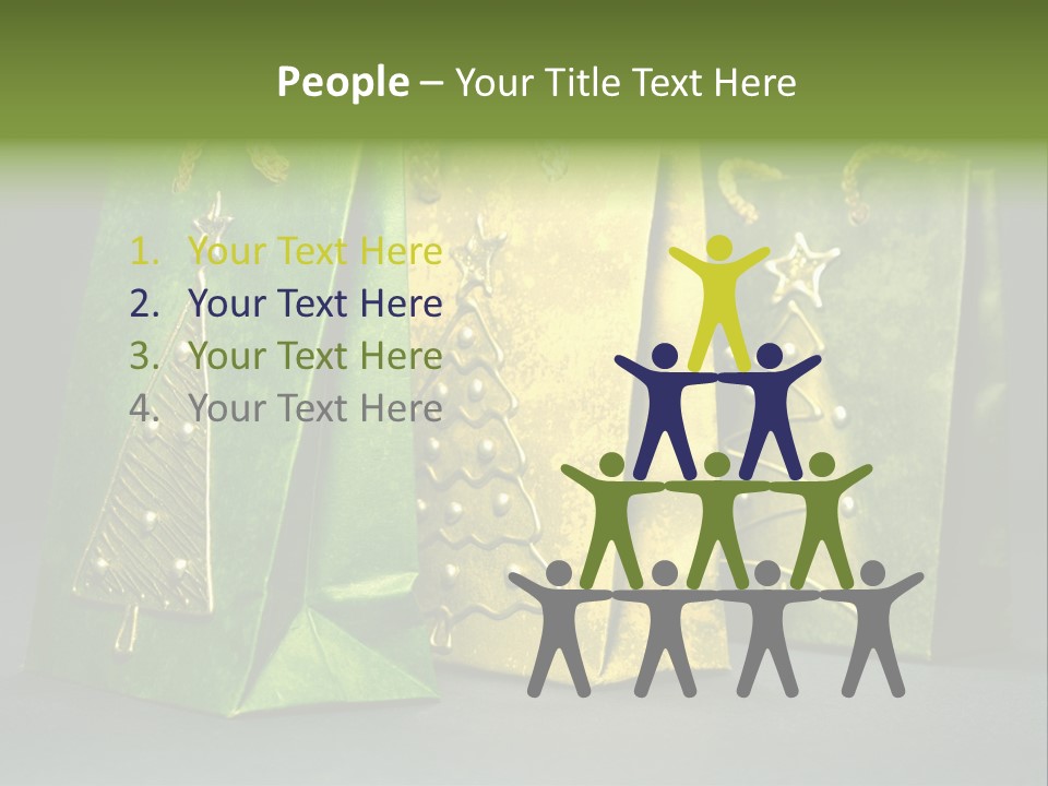 Christmas Bag Celebration PowerPoint Template
