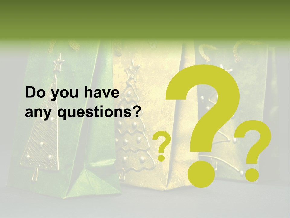 Christmas Bag Celebration PowerPoint Template