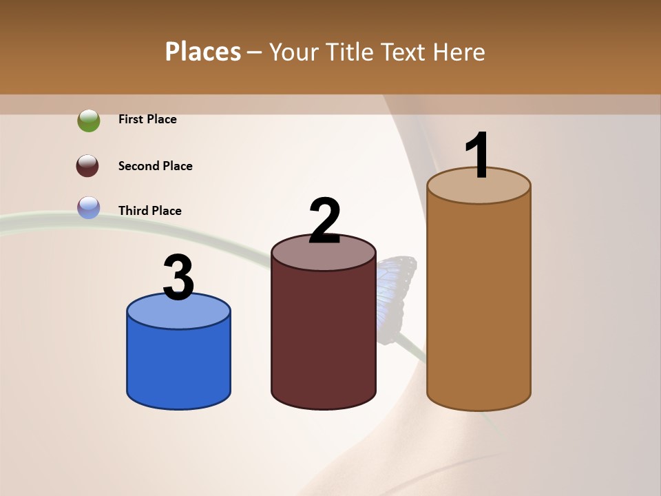 Butterfly Sensuality Purity PowerPoint Template