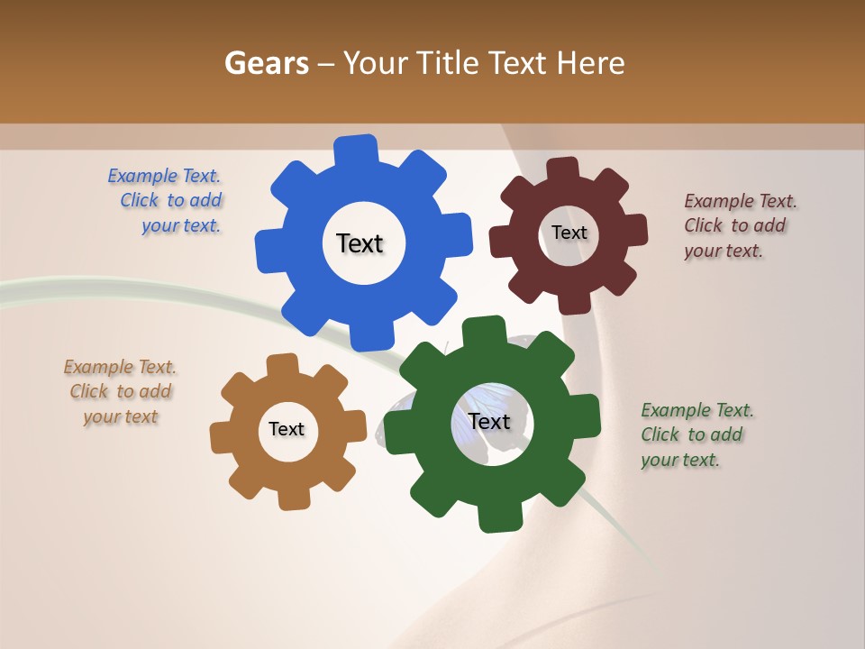 Butterfly Sensuality Purity PowerPoint Template