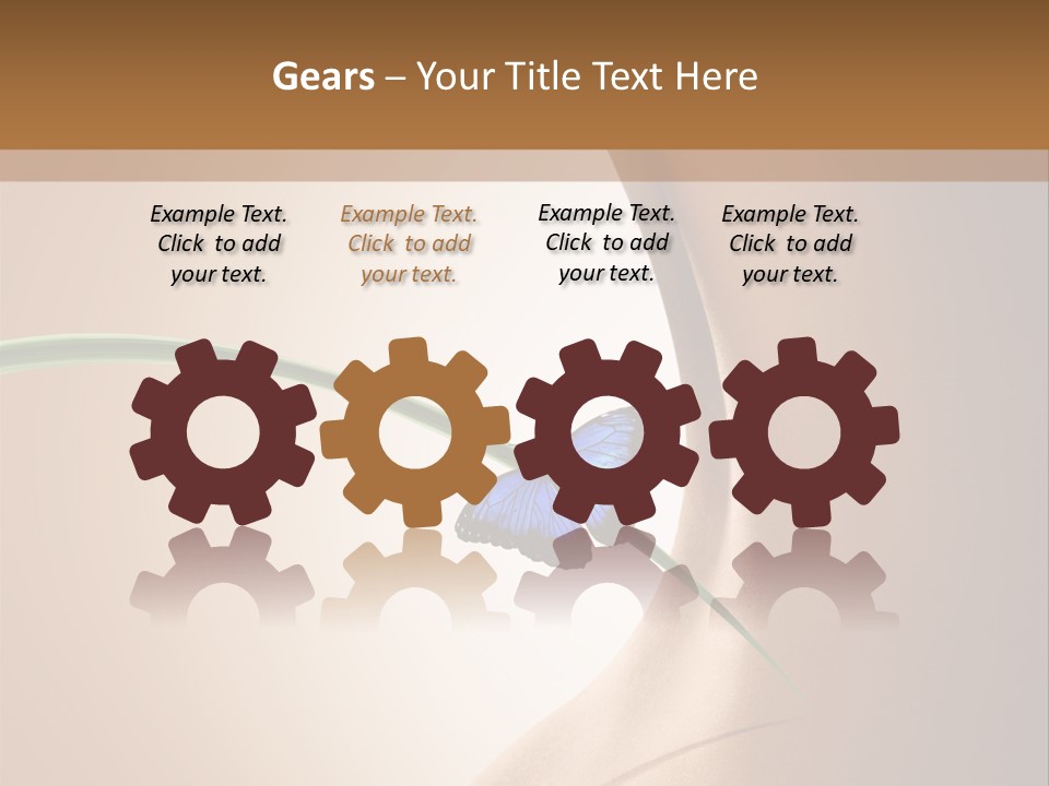 Butterfly Sensuality Purity PowerPoint Template