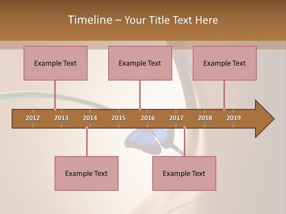 Butterfly Sensuality Purity PowerPoint Template