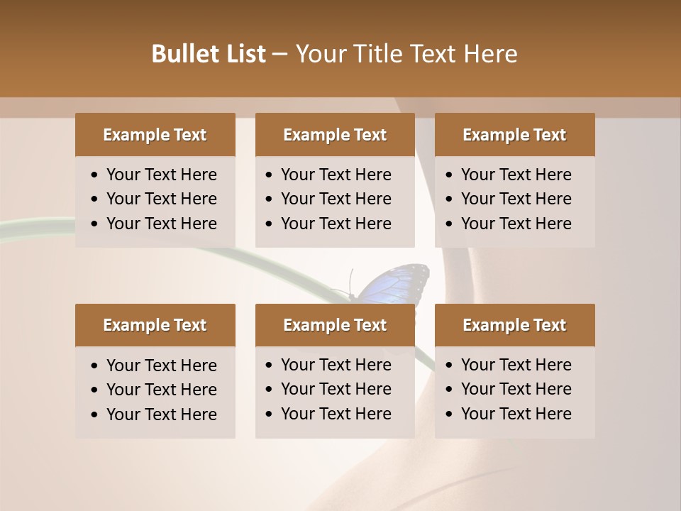 Butterfly Sensuality Purity PowerPoint Template