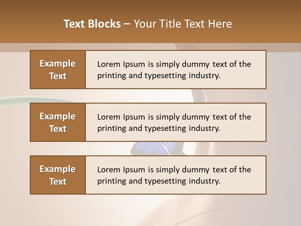 Butterfly Sensuality Purity PowerPoint Template