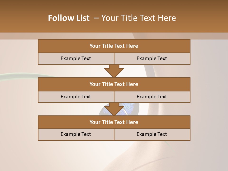 Butterfly Sensuality Purity PowerPoint Template