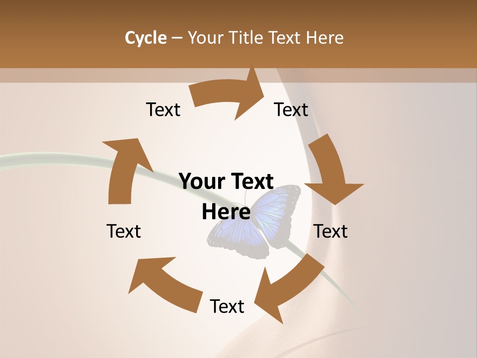Butterfly Sensuality Purity PowerPoint Template
