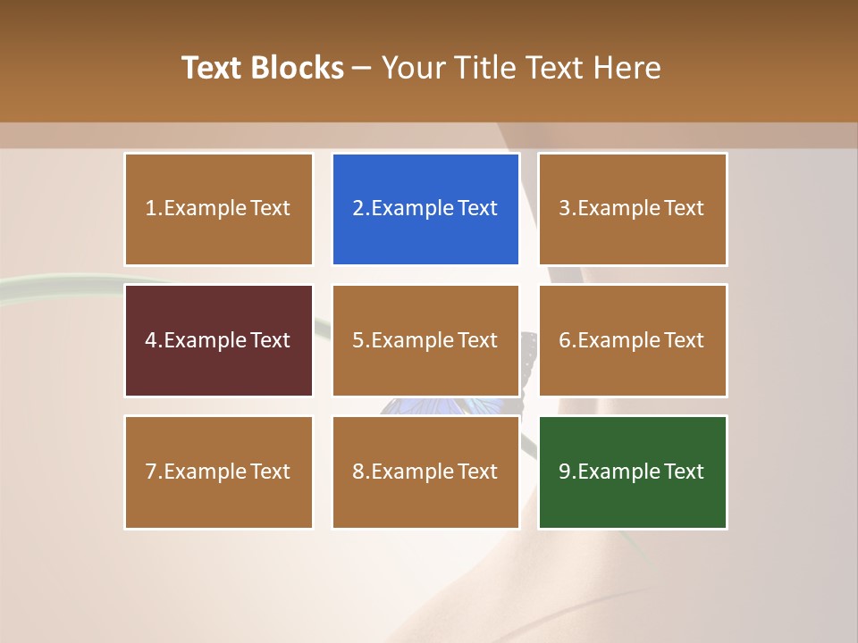 Butterfly Sensuality Purity PowerPoint Template