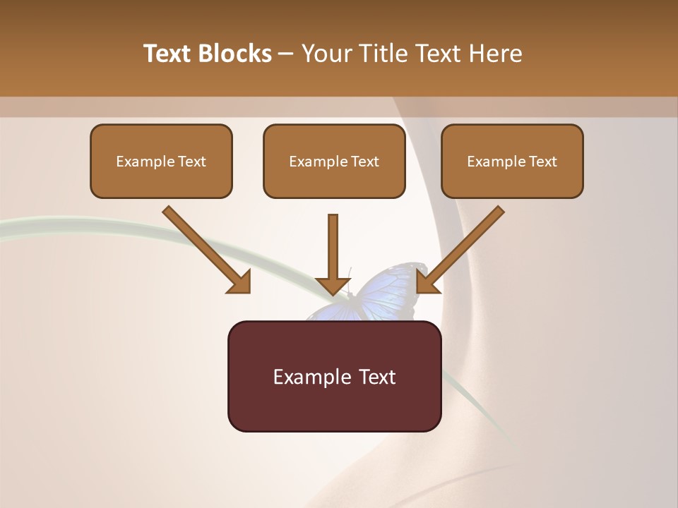 Butterfly Sensuality Purity PowerPoint Template