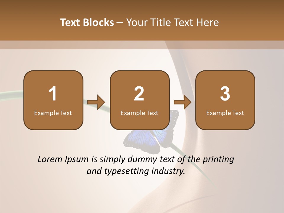 Butterfly Sensuality Purity PowerPoint Template