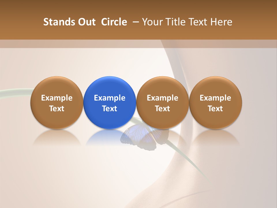 Butterfly Sensuality Purity PowerPoint Template