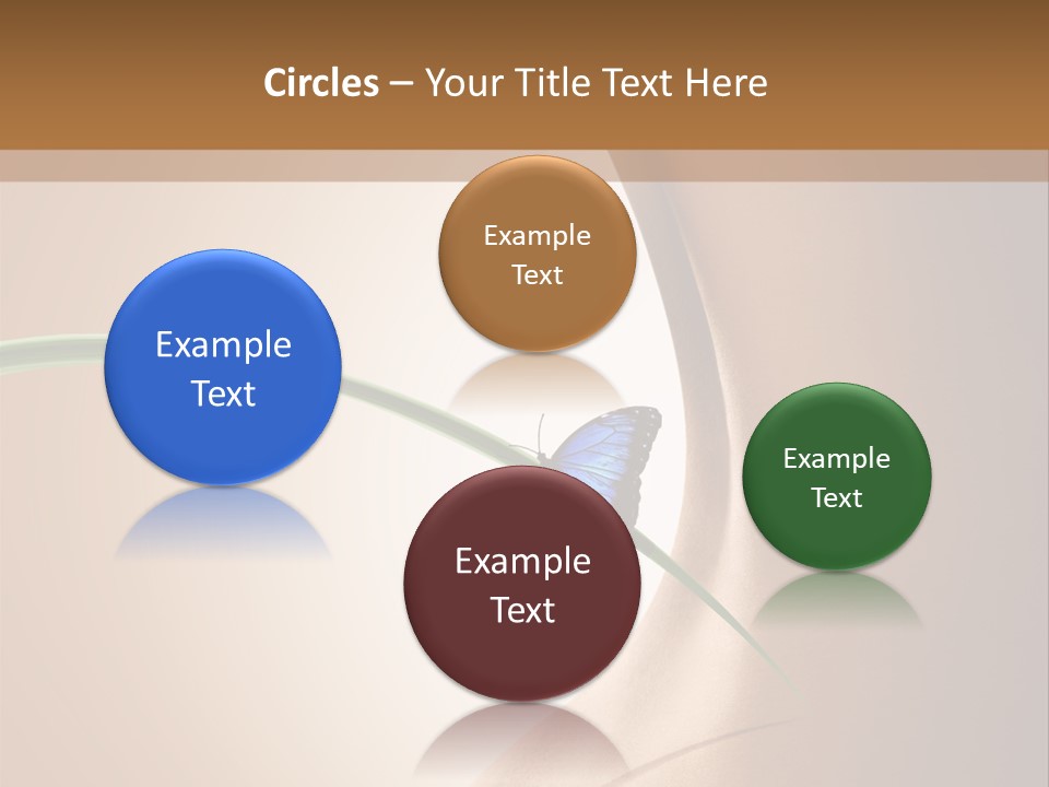 Butterfly Sensuality Purity PowerPoint Template