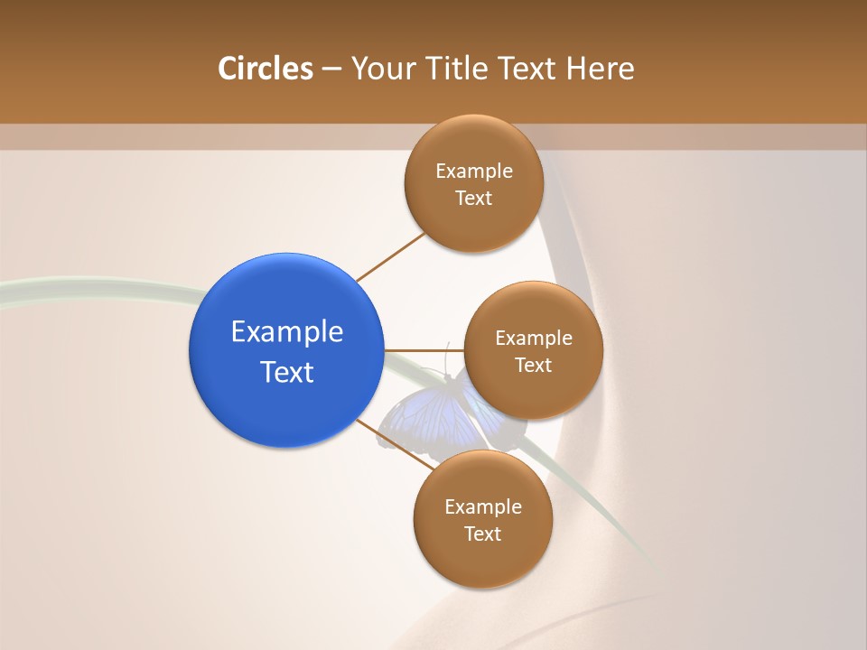 Butterfly Sensuality Purity PowerPoint Template