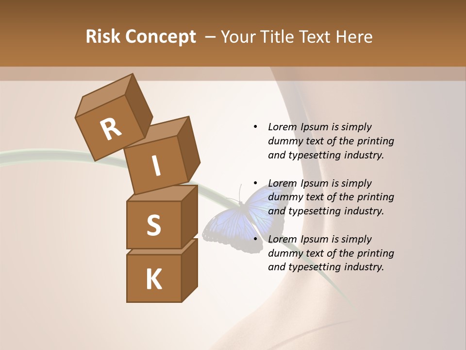 Butterfly Sensuality Purity PowerPoint Template