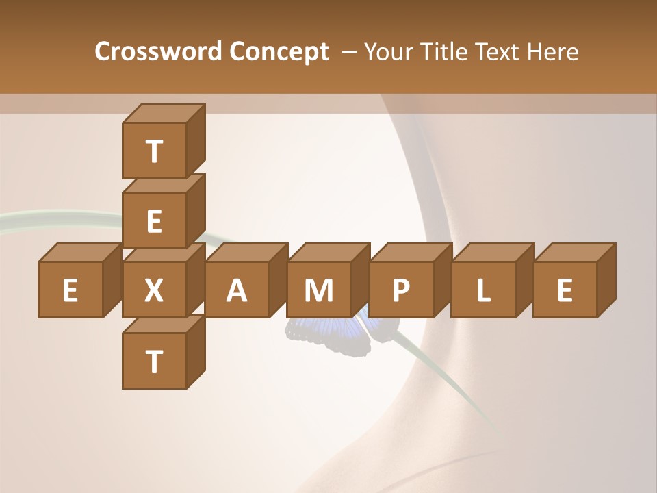 Butterfly Sensuality Purity PowerPoint Template