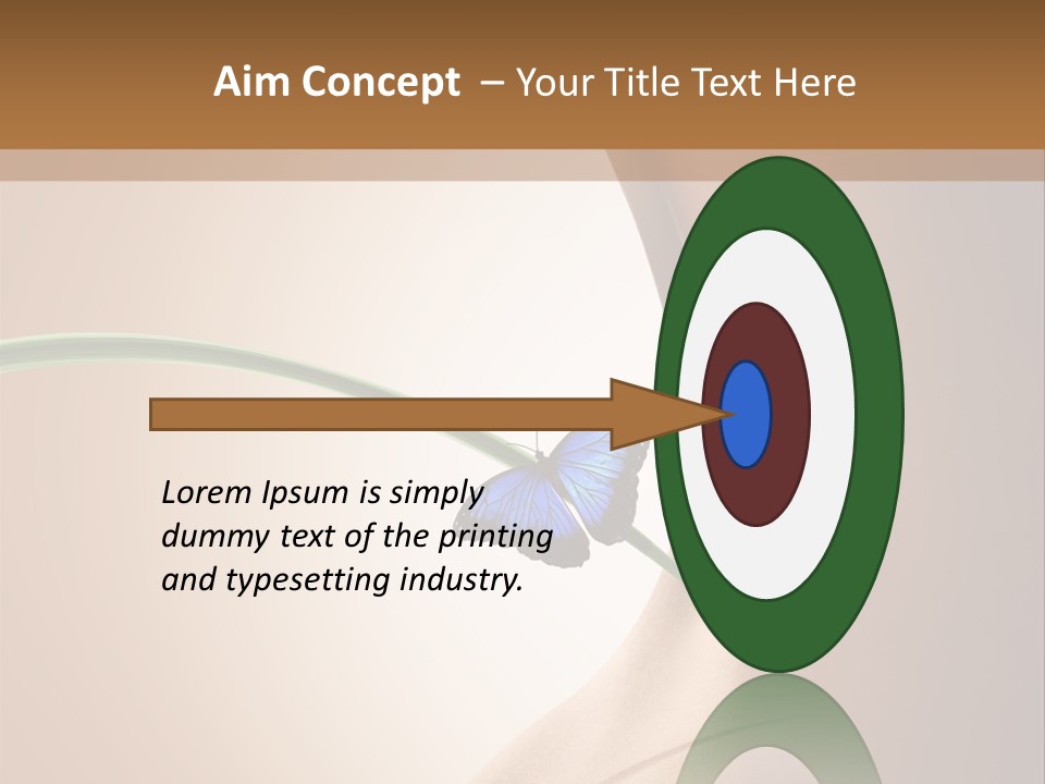 Butterfly Sensuality Purity PowerPoint Template