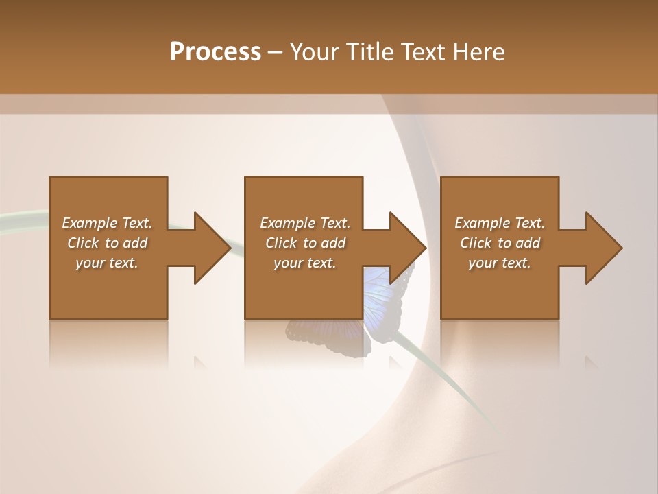 Butterfly Sensuality Purity PowerPoint Template