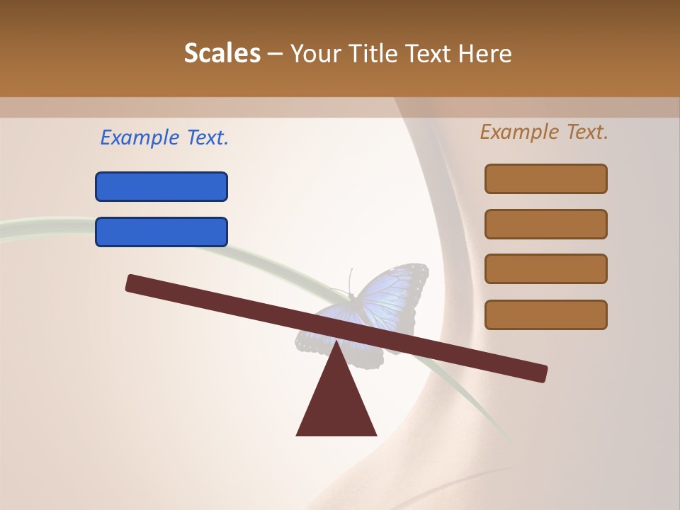 Butterfly Sensuality Purity PowerPoint Template