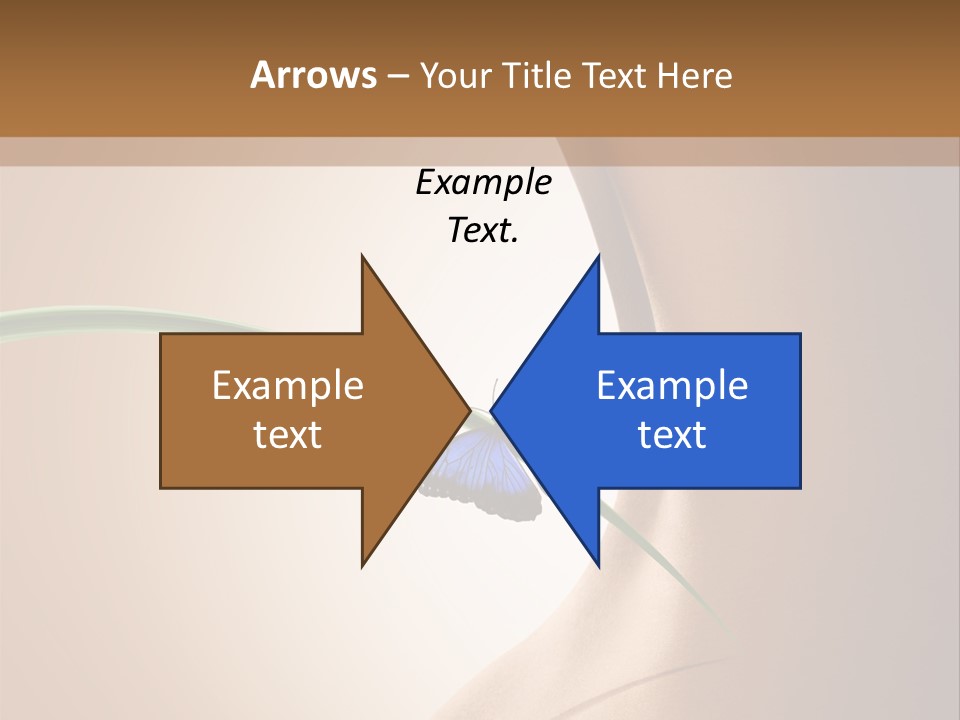 Butterfly Sensuality Purity PowerPoint Template
