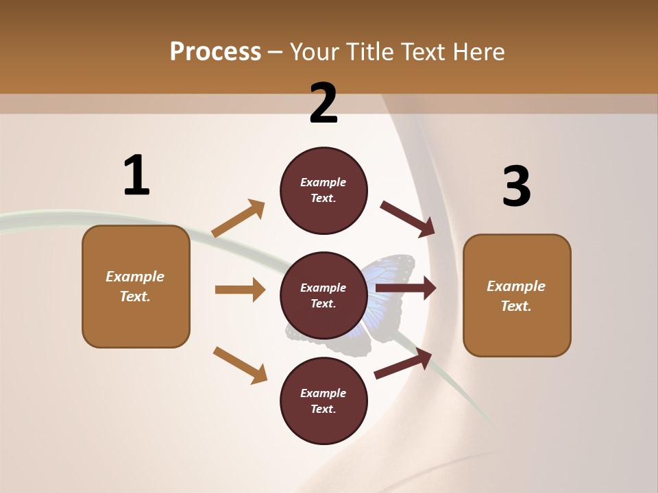 Butterfly Sensuality Purity PowerPoint Template