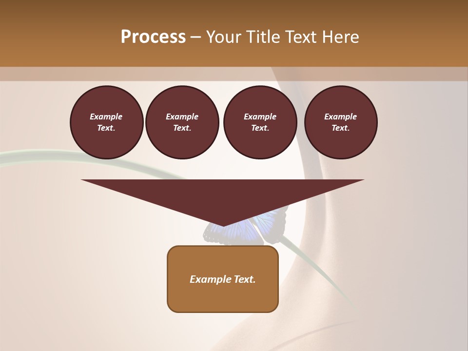 Butterfly Sensuality Purity PowerPoint Template