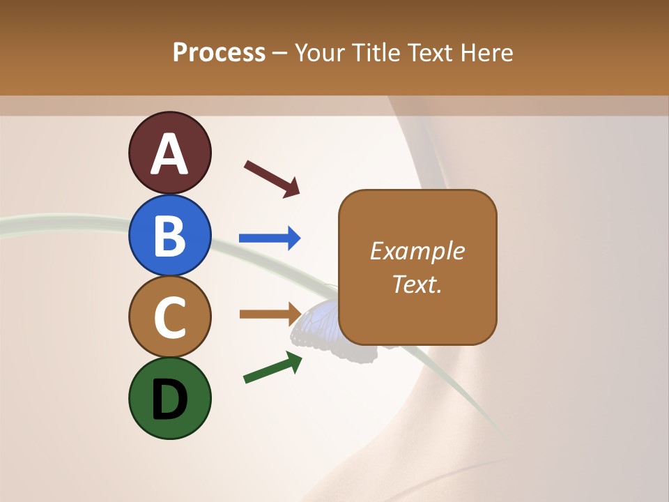 Butterfly Sensuality Purity PowerPoint Template