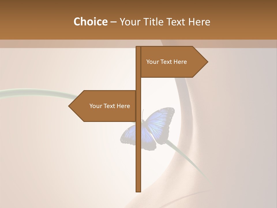 Butterfly Sensuality Purity PowerPoint Template