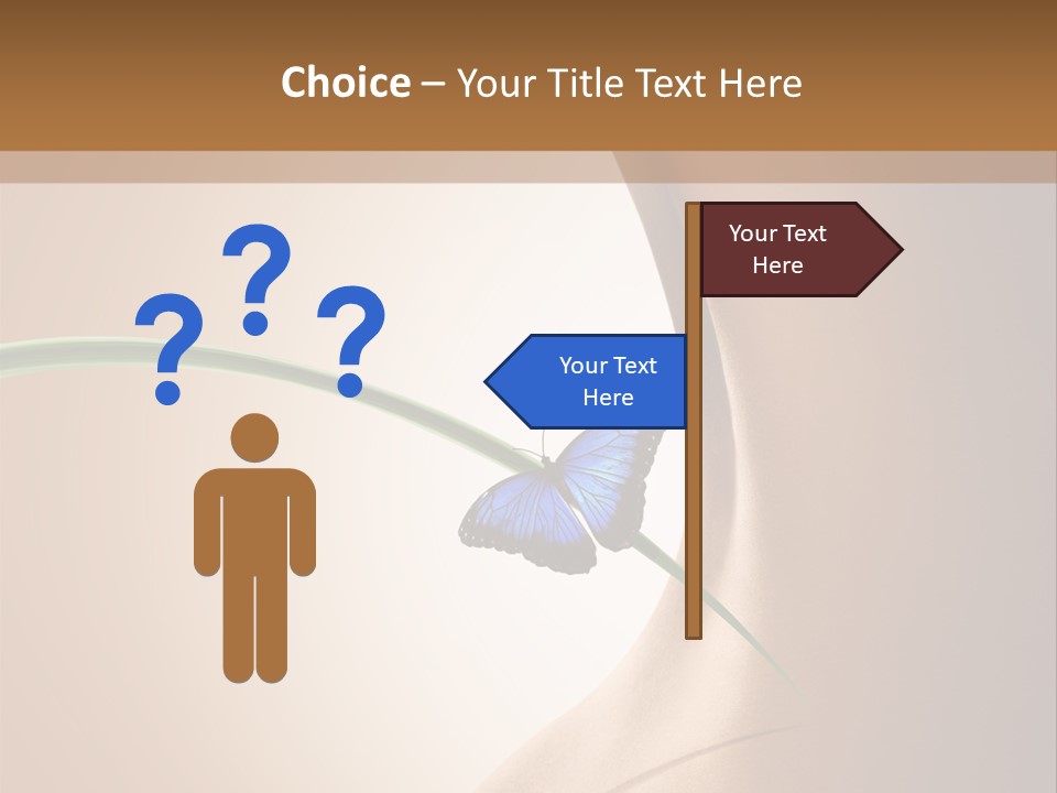 Butterfly Sensuality Purity PowerPoint Template