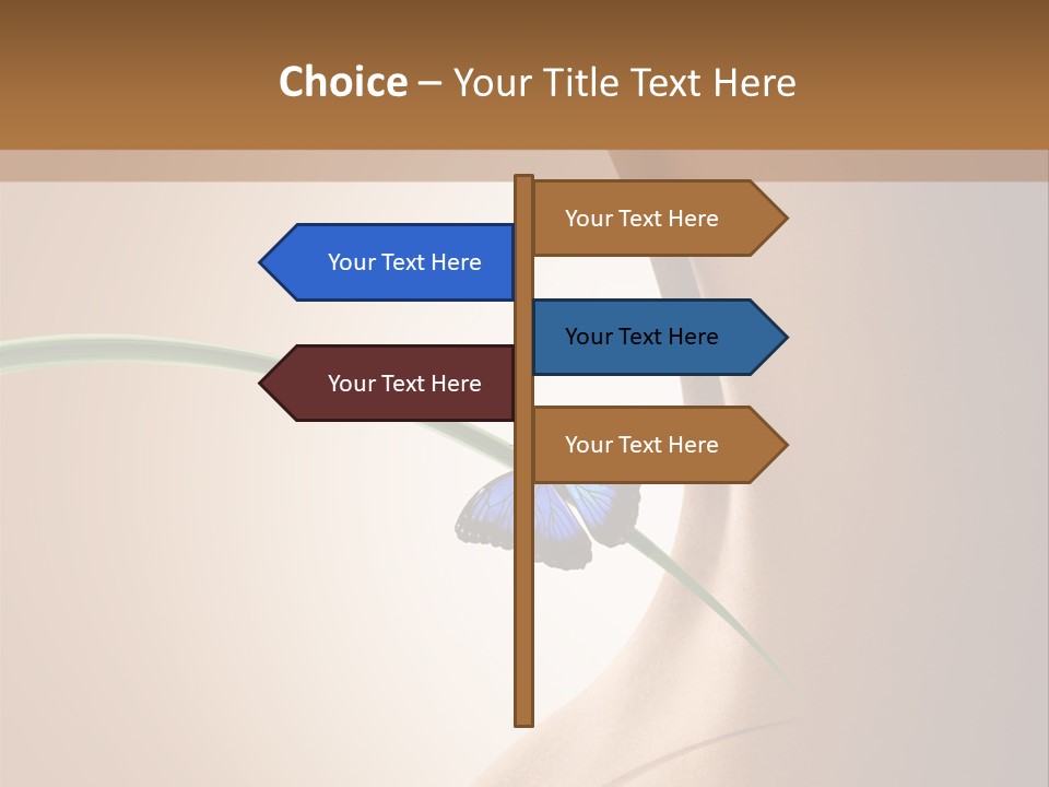 Butterfly Sensuality Purity PowerPoint Template
