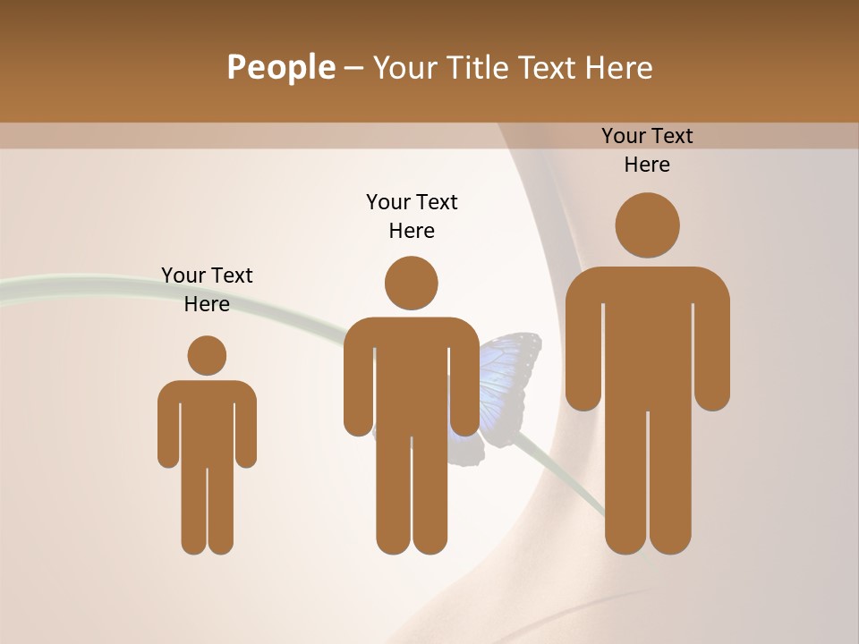 Butterfly Sensuality Purity PowerPoint Template