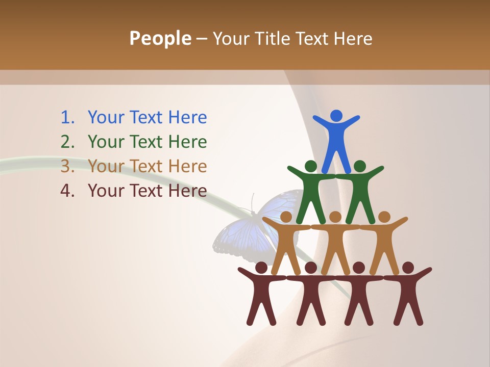 Butterfly Sensuality Purity PowerPoint Template