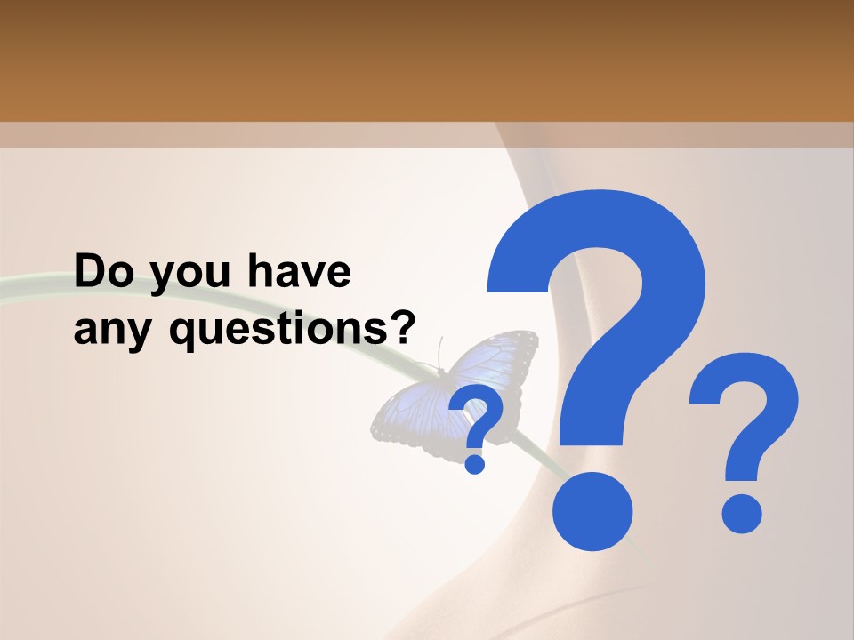 Butterfly Sensuality Purity PowerPoint Template