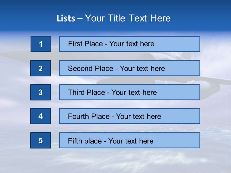 Air Business Speed PowerPoint Template
