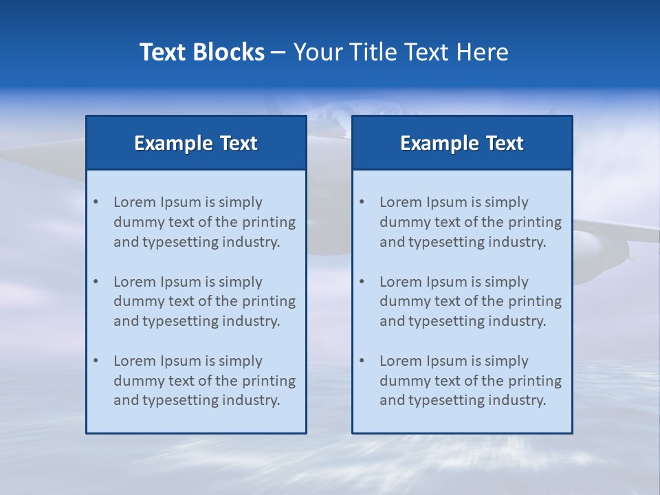 Air Business Speed PowerPoint Template