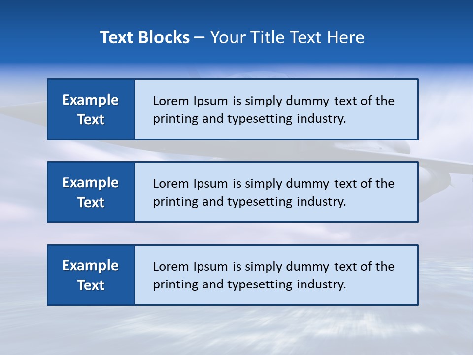 Air Business Speed PowerPoint Template