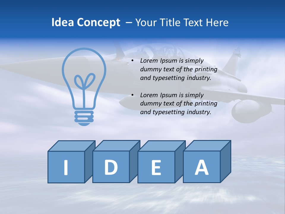 Air Business Speed PowerPoint Template