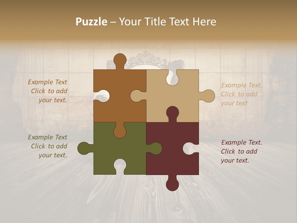 Room Luxury Seat PowerPoint Template