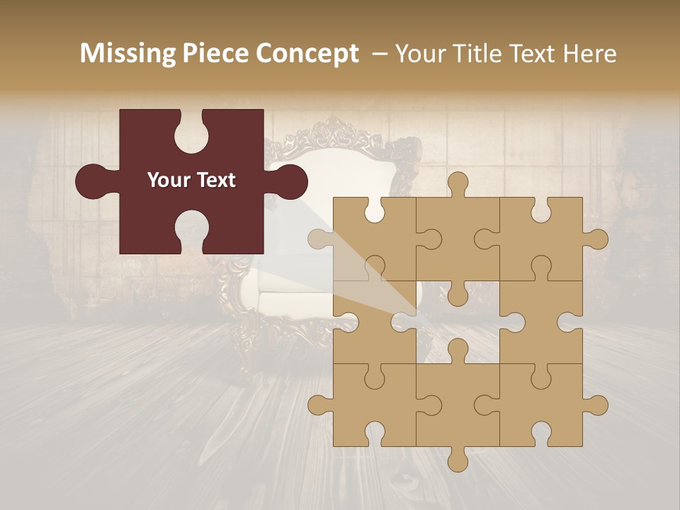 Room Luxury Seat PowerPoint Template