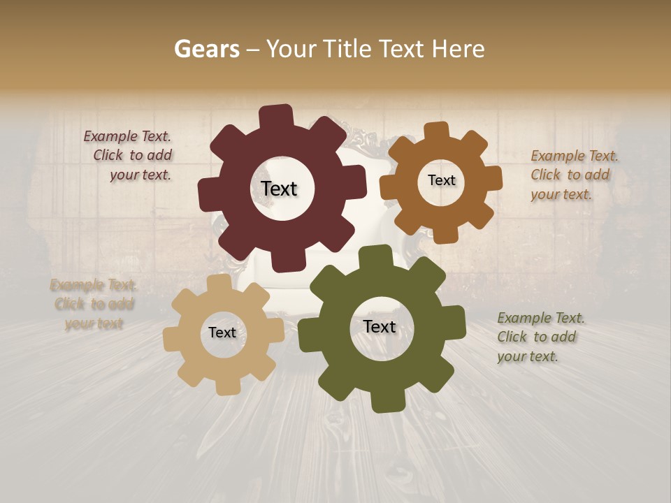 Room Luxury Seat PowerPoint Template