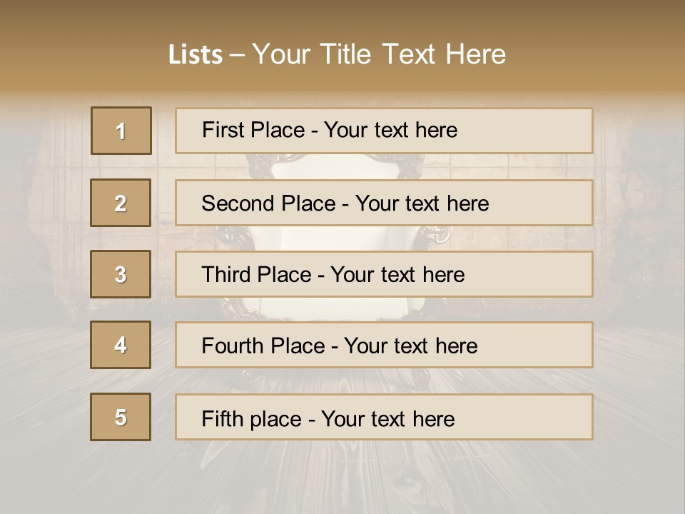 Room Luxury Seat PowerPoint Template