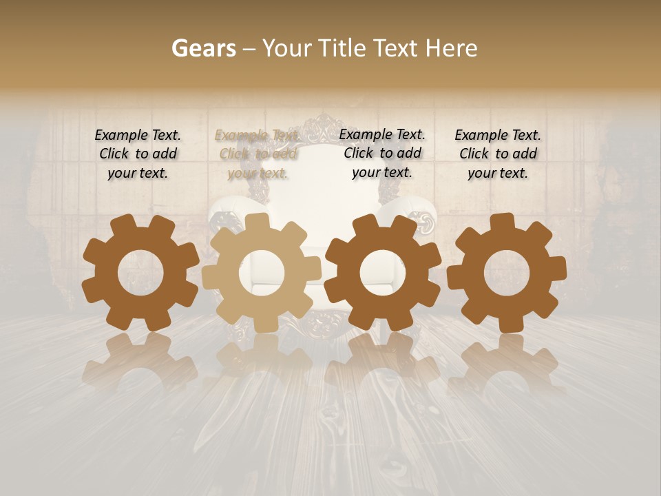 Room Luxury Seat PowerPoint Template