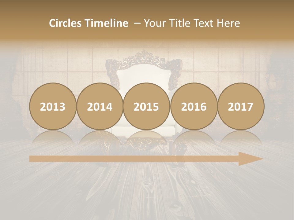 Room Luxury Seat PowerPoint Template