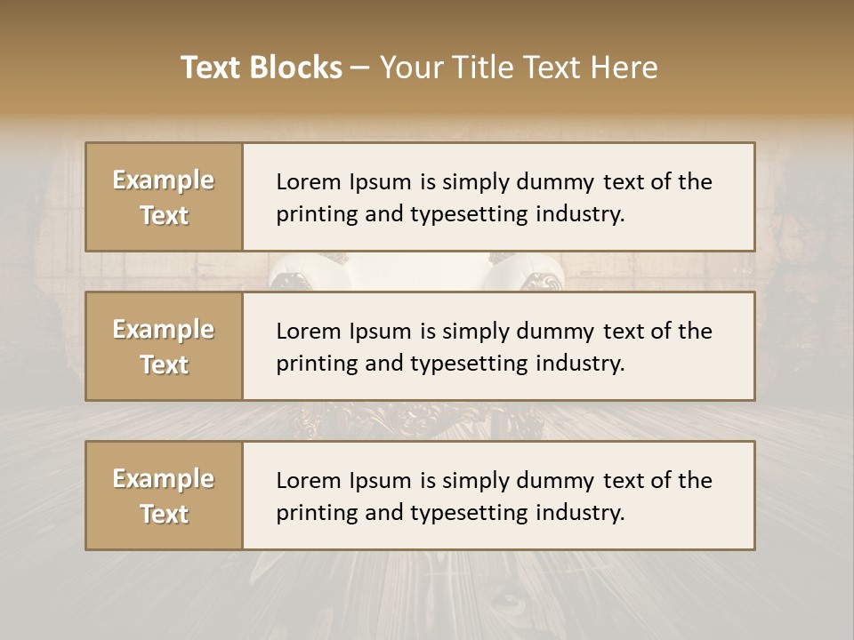 Room Luxury Seat PowerPoint Template