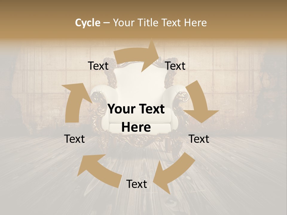 Room Luxury Seat PowerPoint Template