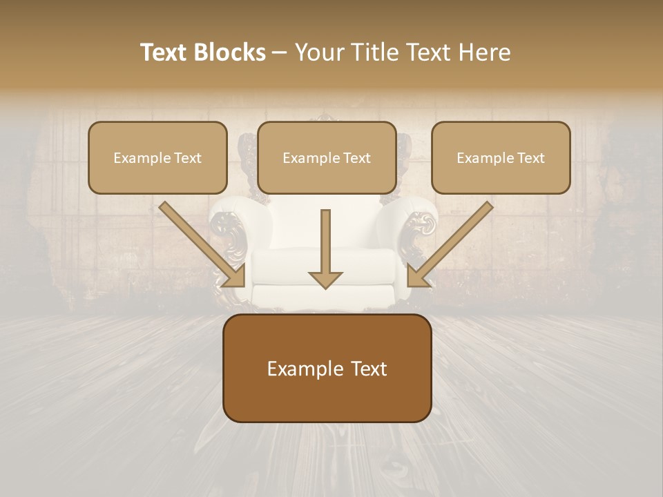 Room Luxury Seat PowerPoint Template