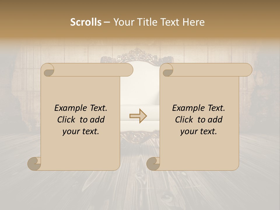 Room Luxury Seat PowerPoint Template