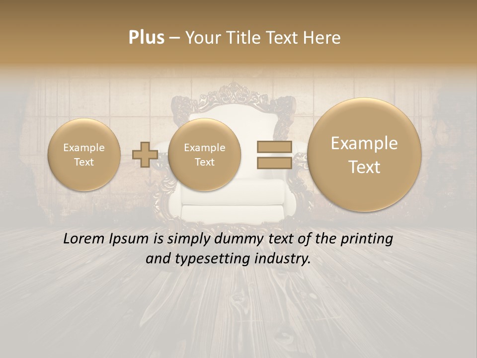 Room Luxury Seat PowerPoint Template
