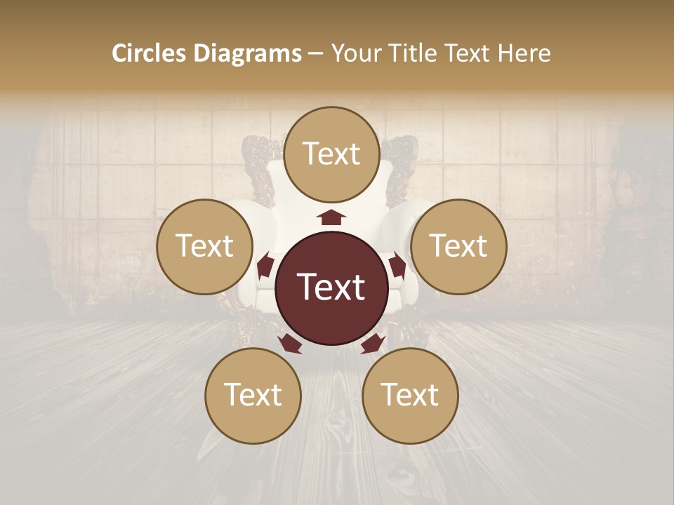 Room Luxury Seat PowerPoint Template