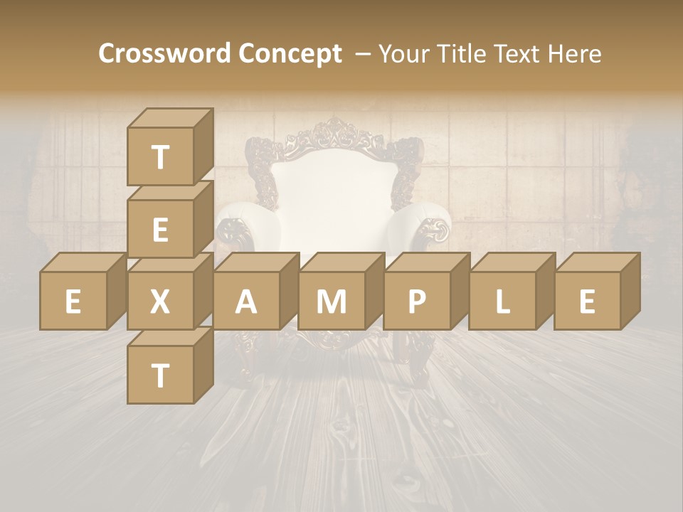 Room Luxury Seat PowerPoint Template